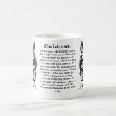 Christensen Familien-Wappen Tasse (Mittel)