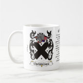 Christensen Familien-Wappen Tasse (Links)