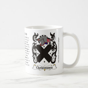 Christensen Familien-Wappen Tasse