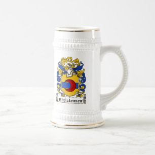Christensen Familienwappen Bierglas