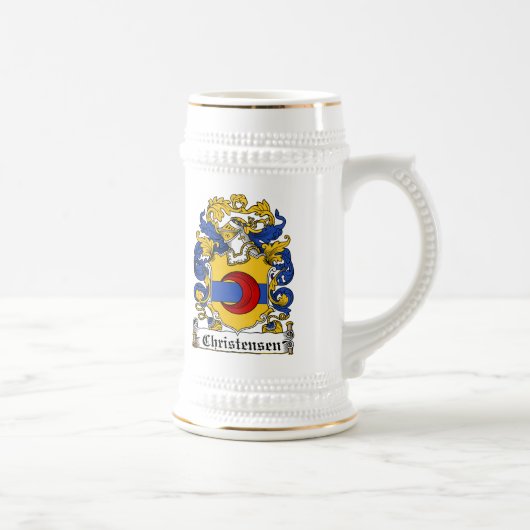 Christensen Familienwappen Bierglas (Rechts)