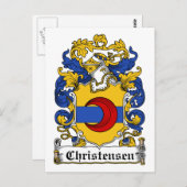 Christensen Familienwappen Postkarte (Vorne/Hinten)