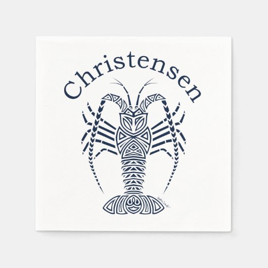 Christensen Lobster Serviette (Vorderseite)