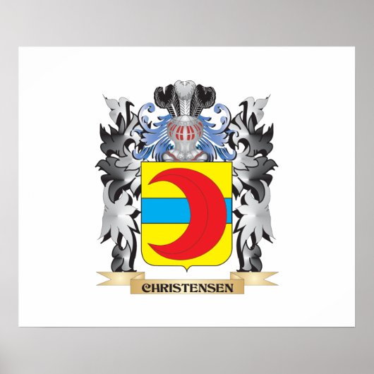 Christensen-Wappen - Familienwappen Poster (Vorne)