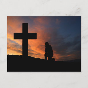 Christentum Der Glaube kreuzen Jesus Liebe Schicks Postkarte