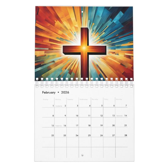 Christentum-Design Kalender (Feb 2026)