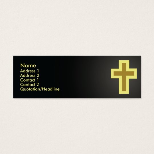Christentum - dünn mini visitenkarte
