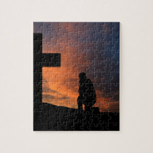 Christentum Glaube Kreuz Jesus Frieden Liebe Schic Puzzle