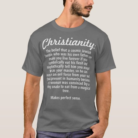Christentum Religion Atheist Agnostisches T-Shirt (Vorderseite)