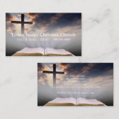 Christentum, Religion, Pastor Visitenkarte (Vorne/Hinten)