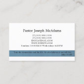 Christentum, Religion Visitenkarte (Rückseite)