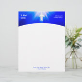Christentum | Religiöses Kreuz Briefbogen (Stehend Vorderseite)