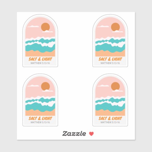 Christentum Salz und Licht Aufkleber (Blatt)