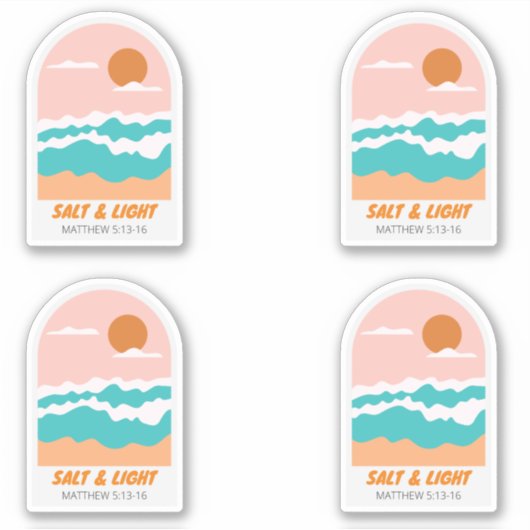 Christentum Salz und Licht Aufkleber (Vorderseite)