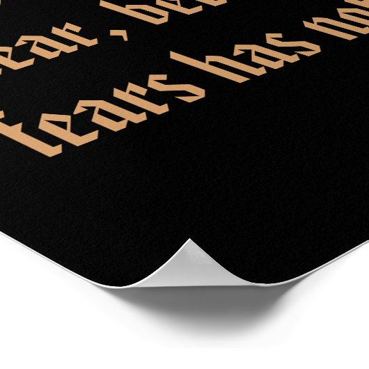 Christentum-Schrift 1 John 4:18 Poster (Ecke)