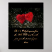 Christentum-Schrift Ps 37:4 Poster (Vorne)