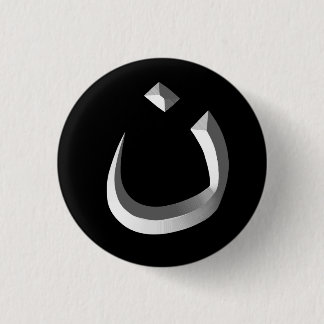 "CHRISTENTUMS-SOLIDARITÄT - NAZARÄER-SYMBOL " BUTTON