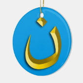 "CHRISTENTUMS-SOLIDARITÄT - NAZARÄER-SYMBOL " KERAMIK ORNAMENT (Links)