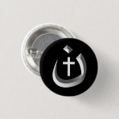 CHRISTENTUMS-SOLIDARITÄT - NAZARÄER-SYMBOL U. BUTTON (Vorne & Hinten)