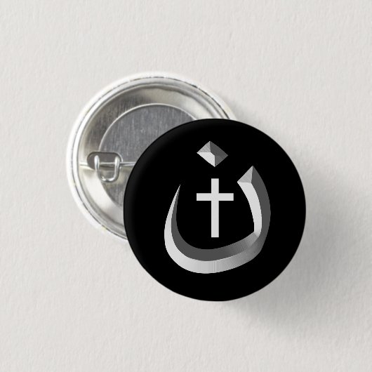 CHRISTENTUMS-SOLIDARITÄT - NAZARÄER-SYMBOL U. BUTTON (Vorne & Hinten)