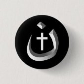 CHRISTENTUMS-SOLIDARITÄT - NAZARÄER-SYMBOL U. BUTTON (Vorderseite)