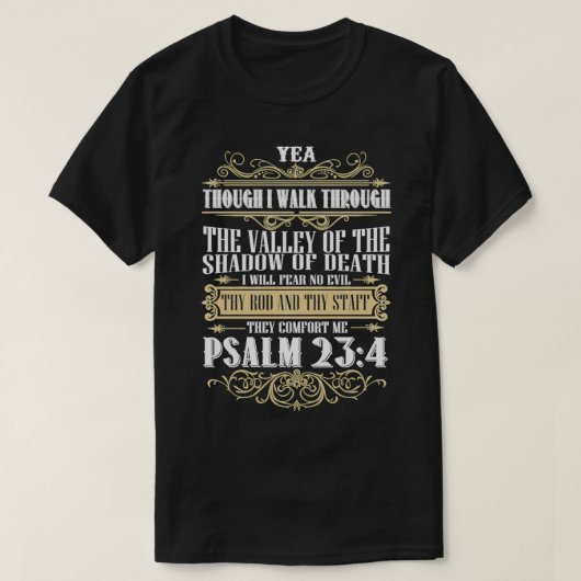 Christerest Psalm 23 Der Herr ist mein Hirte Chris T-Shirt (Design vorne)