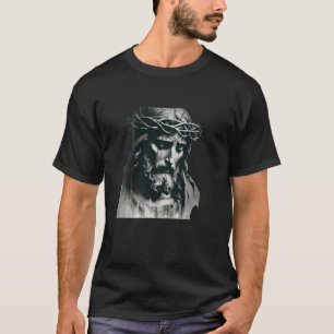 Christgläubige Jesus mit Dornen krönen T-Shirt