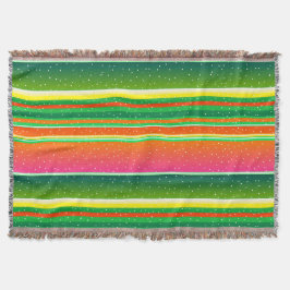 Christgrün rot künstlerisch gestreift decke