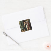 Christi Abstieg in Limbo, c. 1532 Quadratischer Aufkleber (Umschlag)