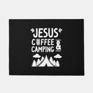 Christi Camp Caffeine Jesus Coffee & Camp Fußmatte