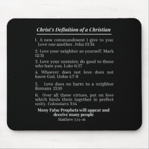Christi Definition eines christlichen Bibelverses  Mousepad