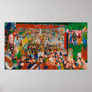 Christi Eintritt in Brüssel 1889 Poster