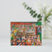 Christi Eintritt in Brüssel 1889 Postkarte (Stehend Vorderseite)