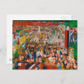 Christi Eintritt in Brüssel 1889 Postkarte (Vorne/Hinten)