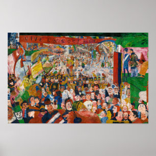 Christi Eintritt in Brüssel 1889 von J. Ensor Poster