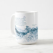 Christi erlösende Liebe Inspiration Zitat Kaffeetasse (Vorderseite Links)