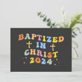 Christi getauft einladung (Stehend Vorderseite)