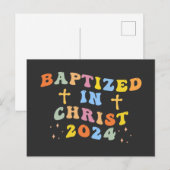Christi getauft feiertagspostkarte (Vorne/Hinten)