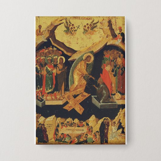 Christi Höllenfahrt Auferstehung Jesu Button (Vorderseite)