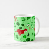 Christi-Leopard-Cheetah Monstero Pflanze Kaffeetasse (VorderseiteRechts)
