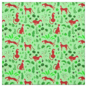 Christi-Leopard-Cheetah Monstero Pflanze Stoff (Muster)