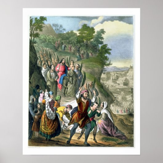 Christi-Triumpheinreise nach Jerusalem, aus einer  Poster (Vorne)