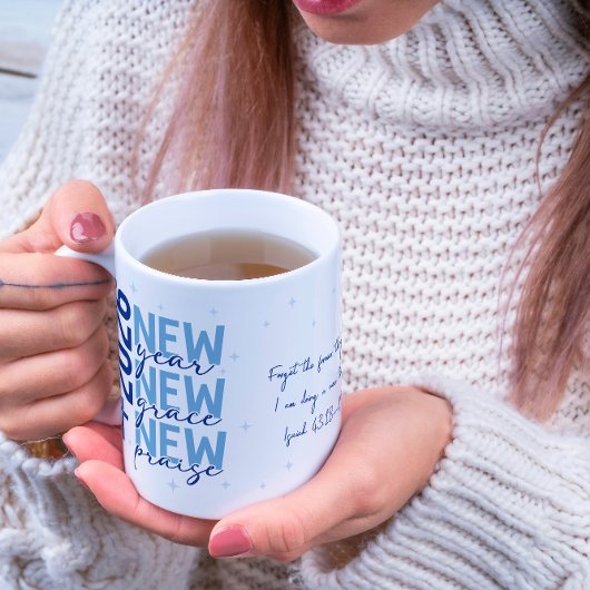 Christian 2026 New Year Custom Scripture Cross Kaffeetasse