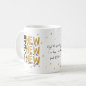 Christian 2026 New Year Custom Scripture Cross Kaffeetasse (Vorderseite Links)