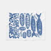 Christian 2 Fishes 5 Breads 5000 Against  Fleecedecke (Vorderseite (Horizontal))