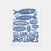 Christian 2 Fishes 5 Breads 5000 Against Fleecedecke (Vorderseite)