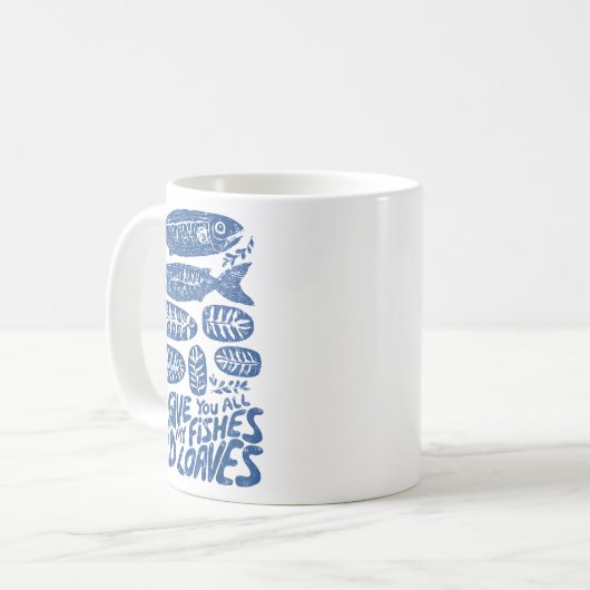 Christian 2 Fishes 5 Breads 5000 Against Kaffeetasse (Vorderseite Links)