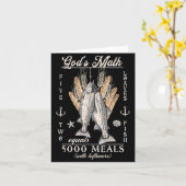 Christian 2 Fishes 5 Breads 5000 Against  Karte (Gelbe Blume)