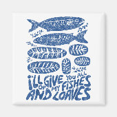 Christian 2 Fishes 5 Breads 5000 Against Magnet (Vorne)