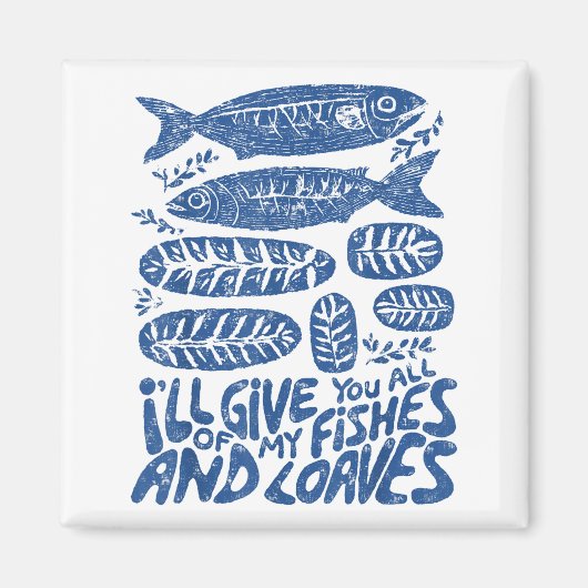 Christian 2 Fishes 5 Breads 5000 Against Magnet (Vorne)